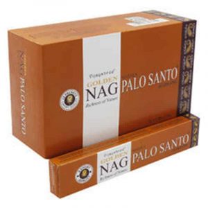 Incienso Golden Nag Palo Santo (12 paquetes de 15 gramos)