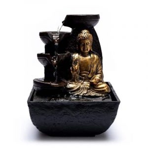 Fuente de Agua del Buda de la Compasión (13,3 x 13,3 x 17,3 cm)