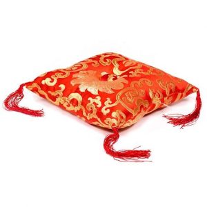 Cojín para Cuenco Rojo con diseño floral (12 cm)