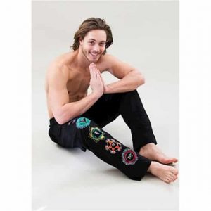 Pantalones de Yoga Chakra Hombre Negro M-L