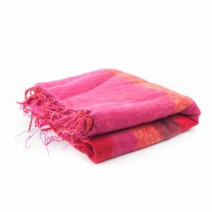 Manta de Meditación XL Rojo-Rosa-Naranja