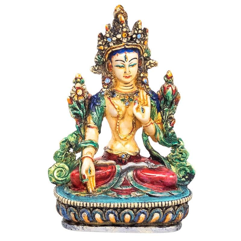 Estatua de Buda Tara Blanca Tara - 15 cm