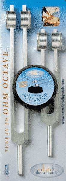 Diapasón OHM Octava con Activador (Set de dos diapasones)