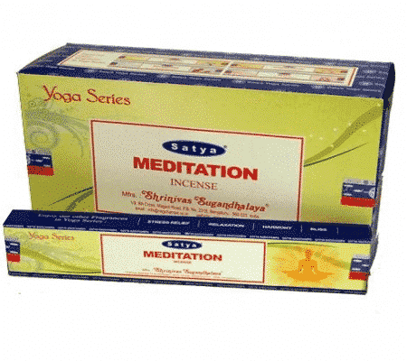Incienso Satya Nag Champa Meditación (12 paquetes)