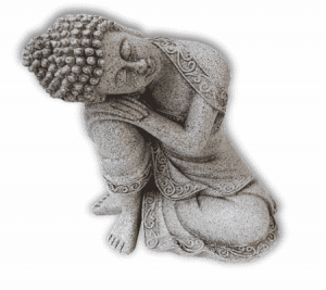Buda en Reposo Gris (19,5 cm)