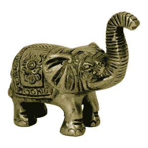 Mini Estatua de Latón Elefante - 7 cm (modelo 2)
