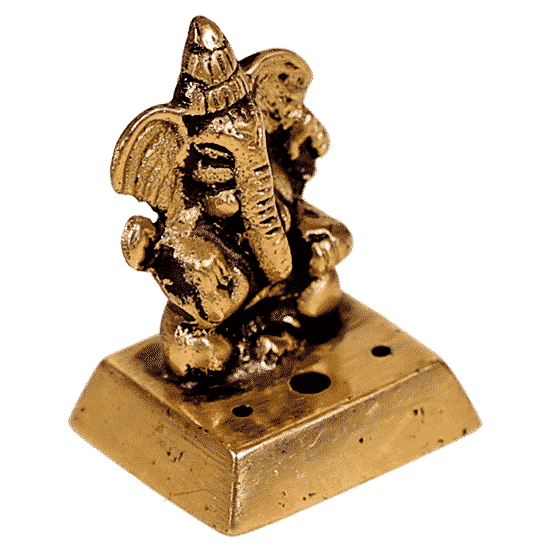 Quemador de incienso Ganesha Latón (4,5 cm)