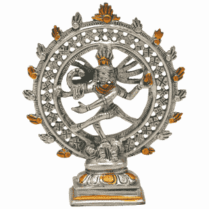Círculo Doble de latón Shiva Nataraja (15 cm)