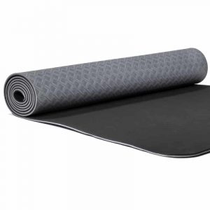 Yogi & Yogini Premium TPE Esterilla de Yoga Antracita - 183 x 61 x 0,5 cm (950 gramos)
