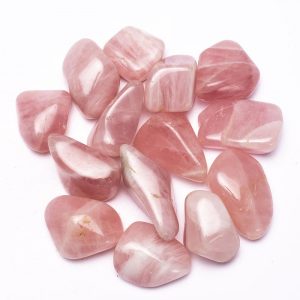 Piedras de Cuarzo Rosa de Calidad AA (± 500 gramos - ± 4,5-8,5 cm)