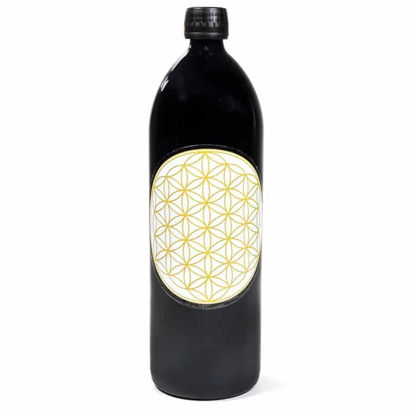 Botella de Agua Miron Flor de la Vida dorado- 1000 ml