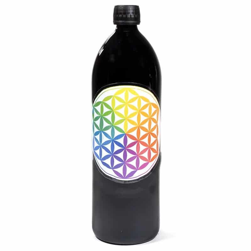 Miron Botella de Agua Flor de la Vida Multicolor - 1000 ml