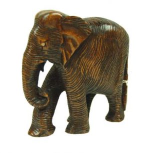 Figura de Madera de Elefante (6 x 7 x 3 cm)