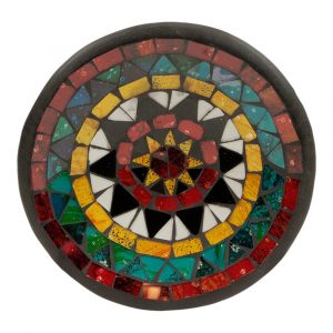 Cuenco con diseño de estrella en mosaico (15 x 15 x 3 cm)