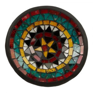 Cuenco con diseño de estrella en mosaico (10 x 10 x 3 cm)