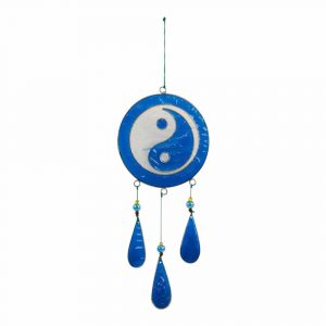 Decoración de Ventanas Ying Yang Azul