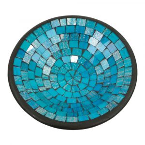 Cuenco de Mosaico Azul L