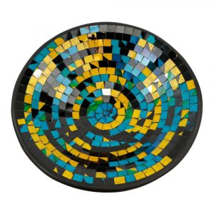 Tazón Mosaico XL - Negro-Azul-Amarillo