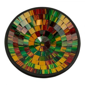 Cuenco Mosaico Colores del Arco Iris-Amarillo (21 cm)