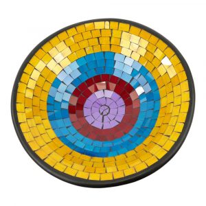 Cuenco Mosaico Amarillo/Azul/Rojo (38 cm)