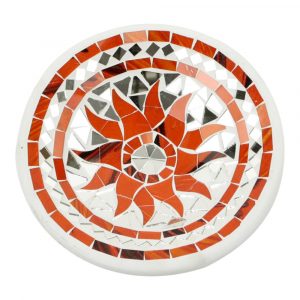 Cuenco Mosaico Sol Rojo (21 cm)