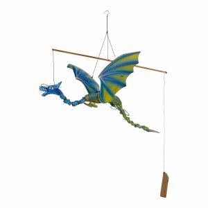 Carillón de Bambú Dragón Azul (75 x 55 x 45 cm)