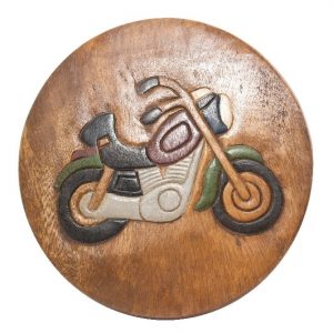 Taburete Infantil con Moto (madera de acacia)