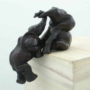Estatua Elefante de Poliedra "Pull Up" (18 cm)