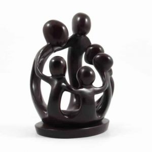 Estatua de Familia de 6 Personas (19 cm)