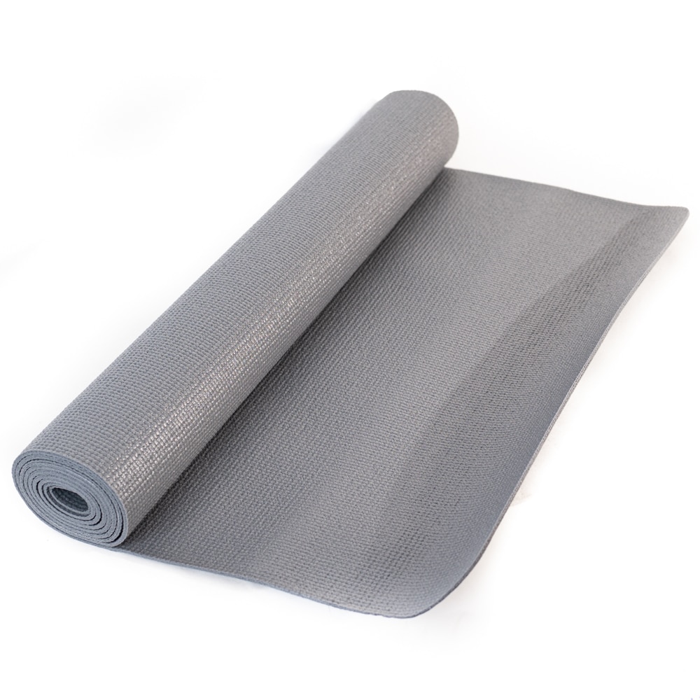 Esterilla de Yoga de PVC Gris 4 mm - 183 x 61 cm