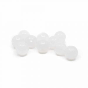 Piedras Sueltas de Jade Blanco - 10 piezas (8 mm)