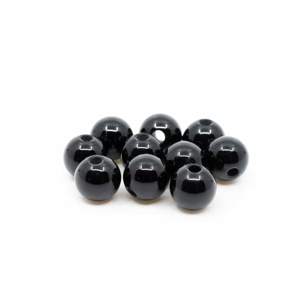 Piedras Sueltas de Turmalina Negra - 10 piezas (6 mm)