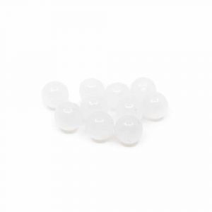 Piedras Sueltas de Jade Blanco - 10 piezas (6 mm)