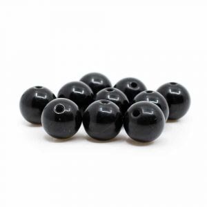 Piedras Sueltas de Ónix Negro - 10 piezas (8 mm)