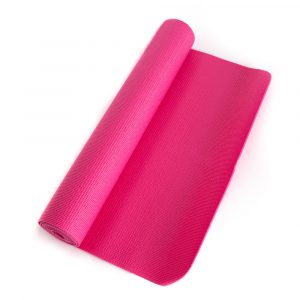 Esterilla de Yoga de PVC Rosa 4 mm - 183 x 61 cm
