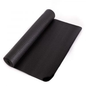 Esterilla de Yoga de PVC Negra 4 mm - 183 x 61 cm
