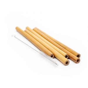 Pajitas de Bambú Sostenibles (set de 5)
