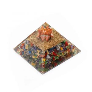 Chakra Pirámide de Orgonita/ Jaspe - Jaspe Merkaba - (70 mm)