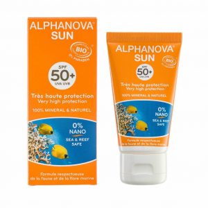 Tubo de Crema Facial Vegana Alphanova Protector Facial Verano-Invierno (FPS 50)