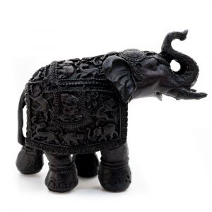 Estatua de Elefante - Diseño Tradicional (14 cm)