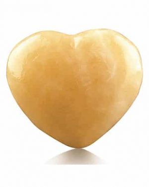 Piedra Preciosa de Corazón Calcita Amarillo (45 mm)