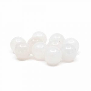 Piedras Sueltas de Jade Blanco - 10 piezas (12 mm)