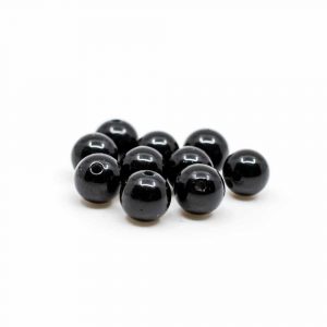 Cuentas Sueltas de Turmalina Negra - 10 piezas (4 mm)