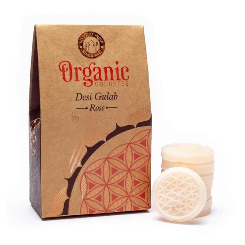 Organic Goodness Desi Gulab Rosa Wax Melts (40 gramos)