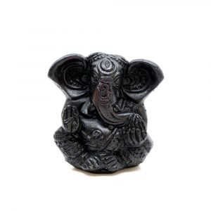 Estatua de Ganesha - Acabado negro (7 cm)