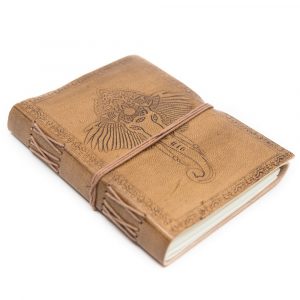 Cuaderno de Cuero Hecho a Mano Ganesha (17,5 x 13 cm)