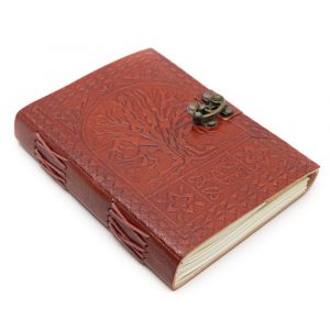 Cuaderno de Cuero Hecho a Mano Árbol de la vida (17,5 x 13 cm)