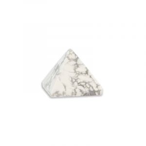 Piedra Pirámide Howlita blanca - 25 mm