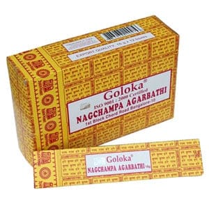 Incienso Goloka Nag Champa (12 paquetes)