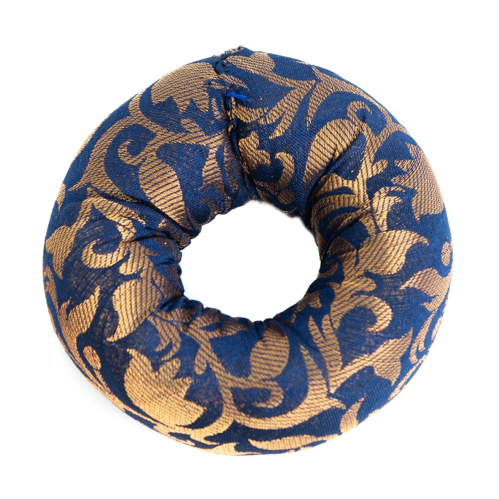Cojín Redondo para Cuenco Tibetano - Azul (10 x 3 cm)